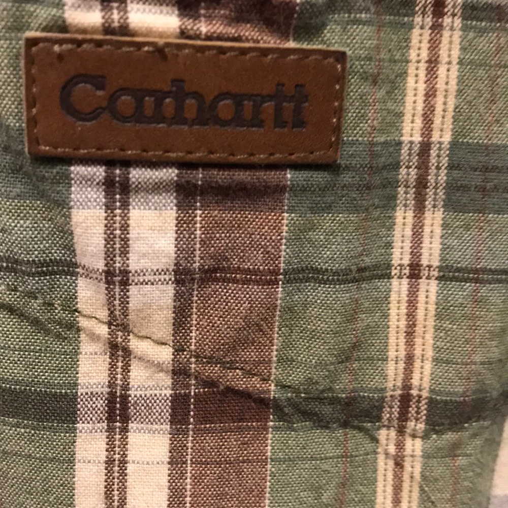 Carhartt short sleeve button down shirt Large Tall
